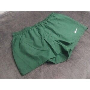 Mens Nike Team 10k Running 1.5" Shorts Green Size X-Large Brief Liner Mesh Side